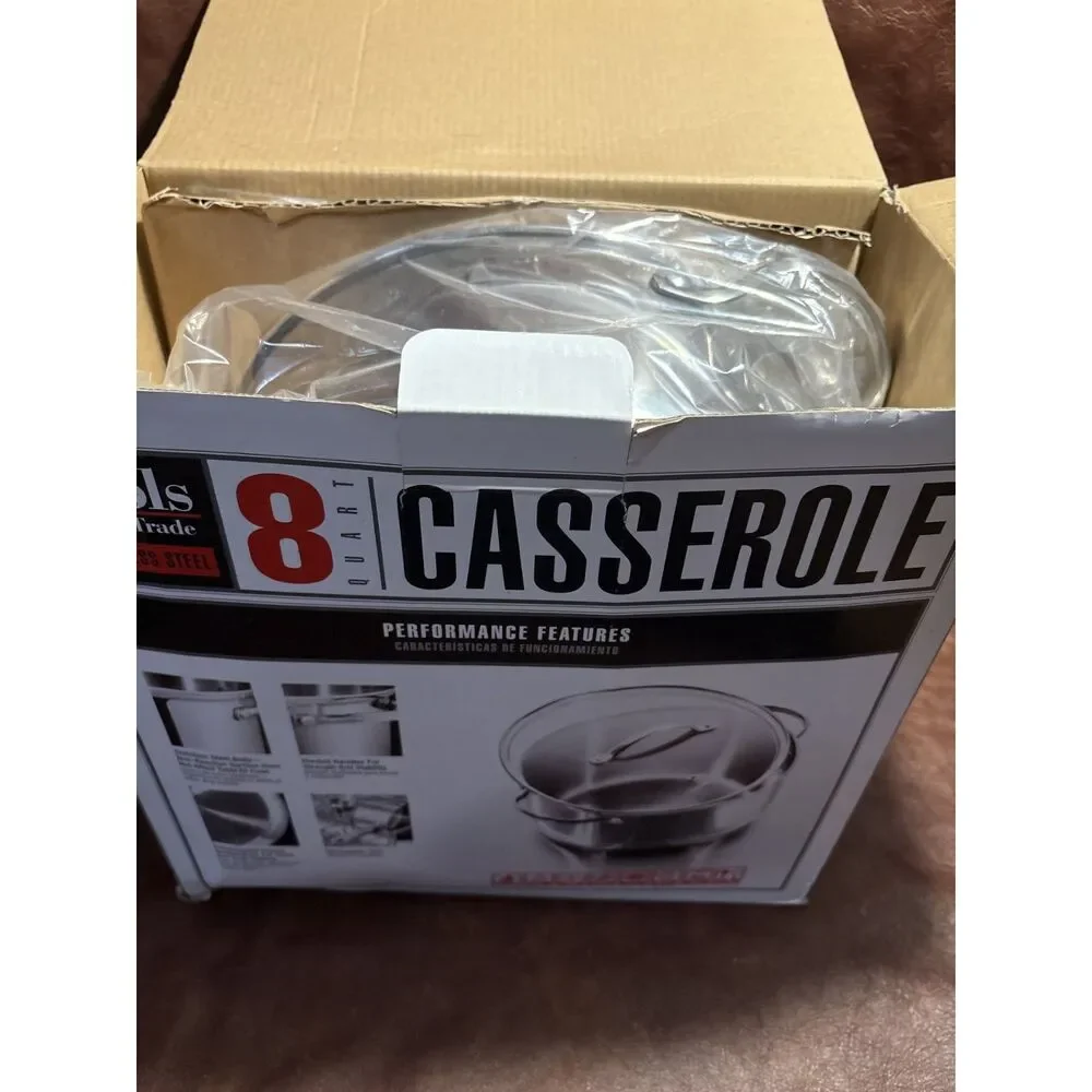 Tools of the Trade 8‑Quart Stainless Steel Casserole – New in Box from Macy's